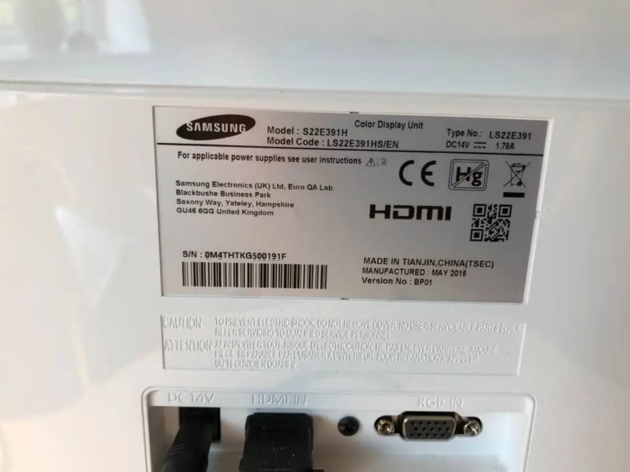 Billede 7 - Samsung 22 tommer skærm i hvid