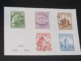 5 frimærker, Danmark