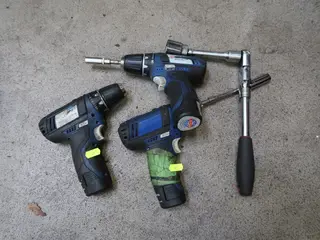 3 stk. Akku bore/skruemaskiner BERNER Med 3 stk. Batterier