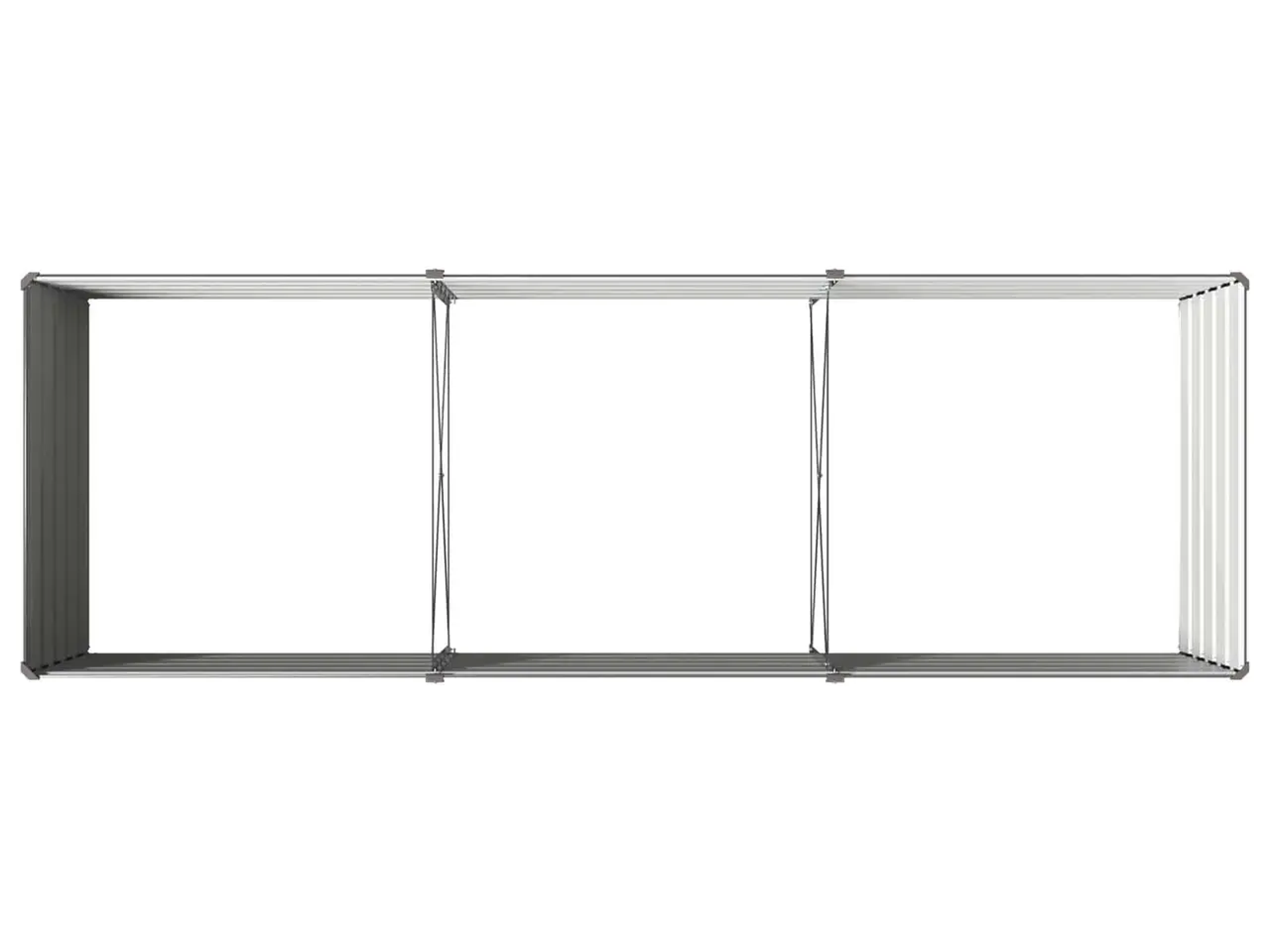 Billede 5 - Hævet havebed antracit 240 x 80 x 55 cm i koldvalset stål