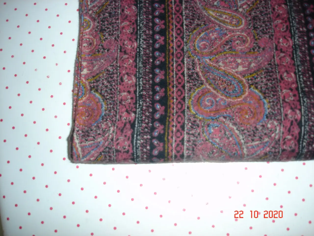 Billede 1 - Bordeaux farvet stof L: 220 B:65 cm