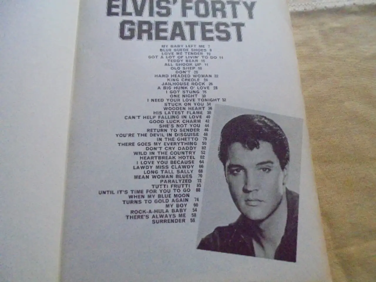 Billede 4 - Elvis’ Forty Greatest – Guitar-arrangementer