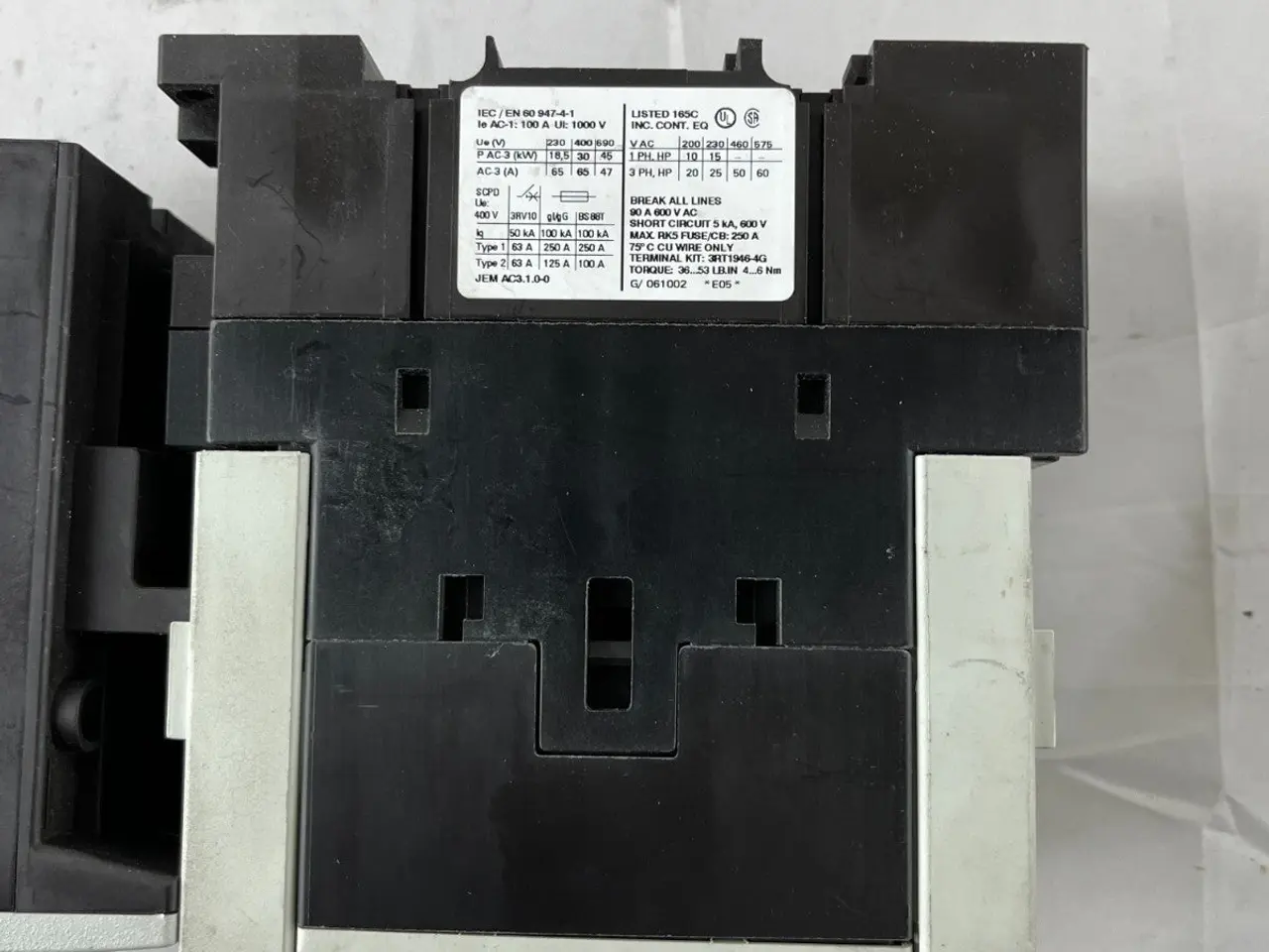 Billede 13 - Siemens 3RT1044-1AP00 kontaktor + 3RU1146-4MB0 65A