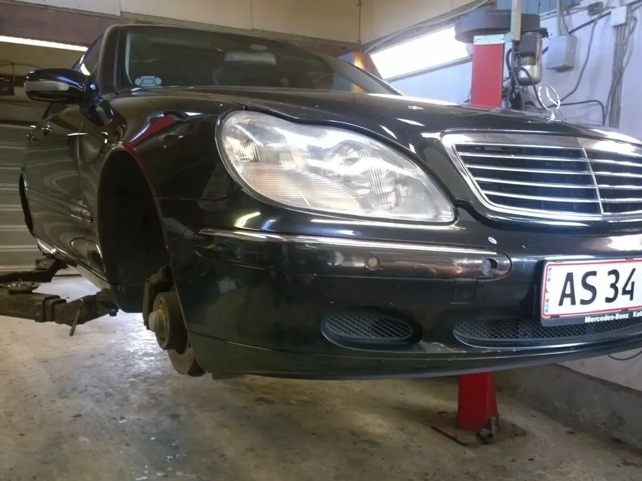Billede 3 - Mercedes S320 Sort / Sort læder