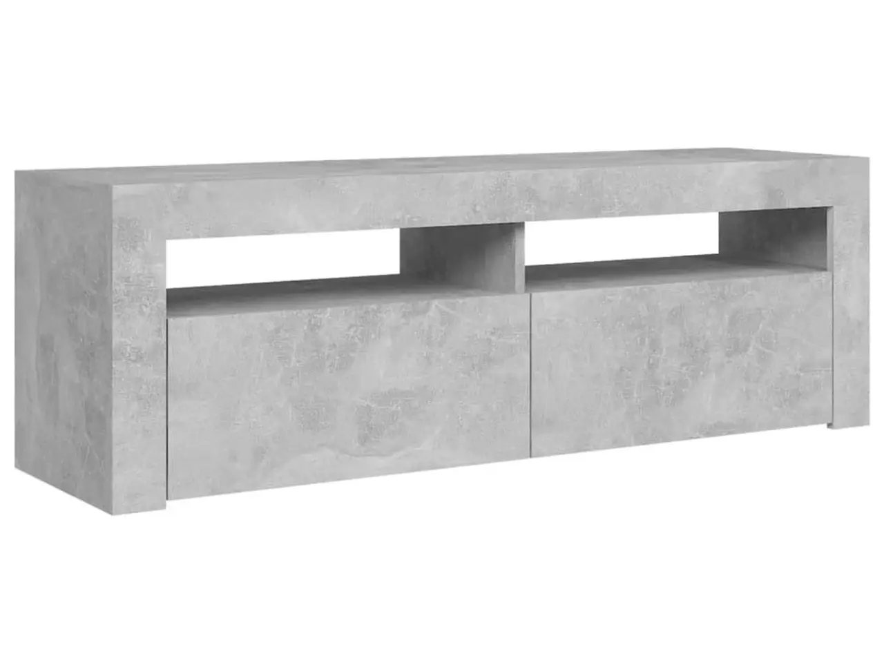 Billede 7 - Tv-bord med LED-lys 120x35x40 cm betongrå