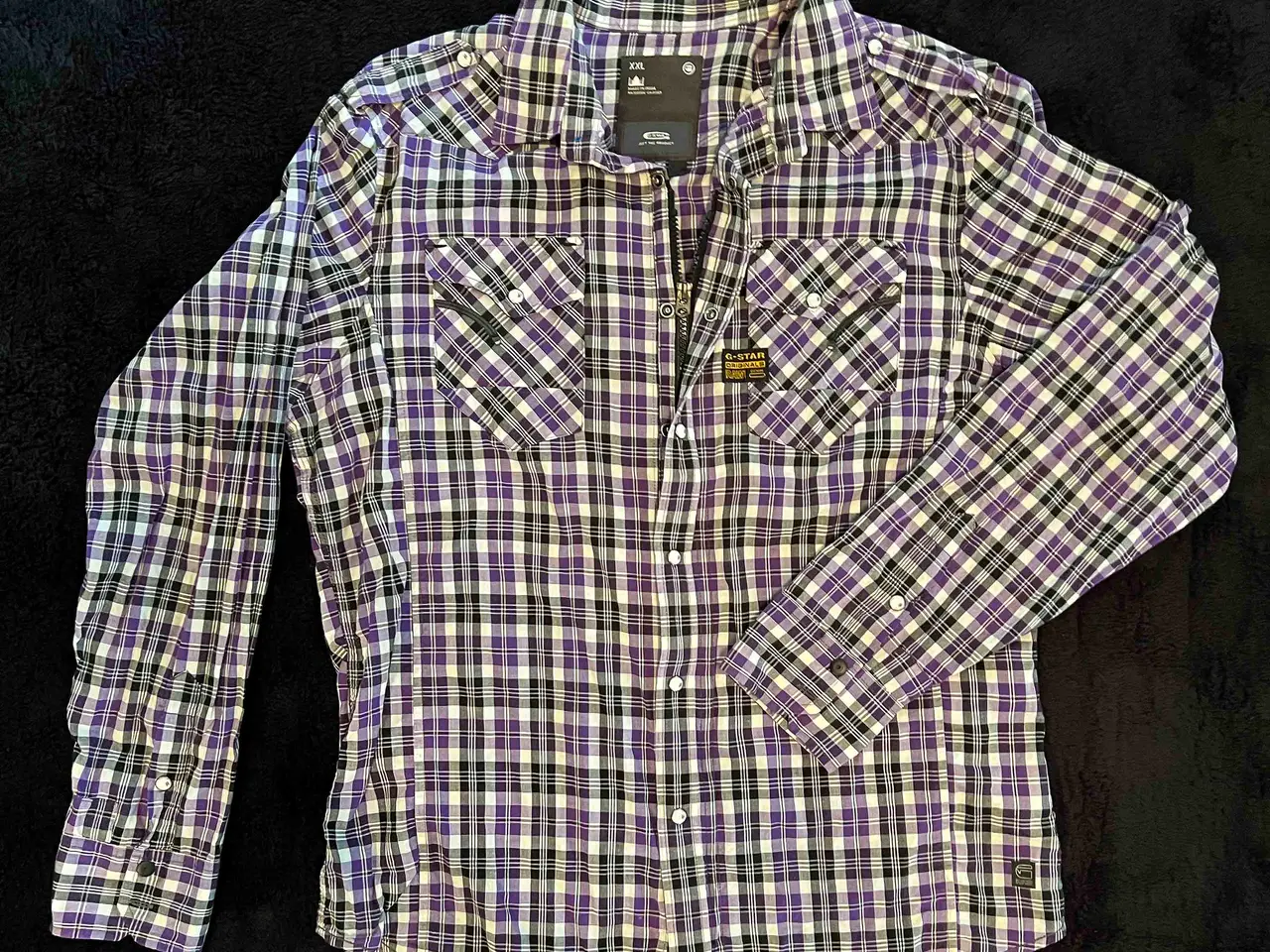 Billede 2 - G-Star RAW skjorte (X)XL – lynlås & trykknapper