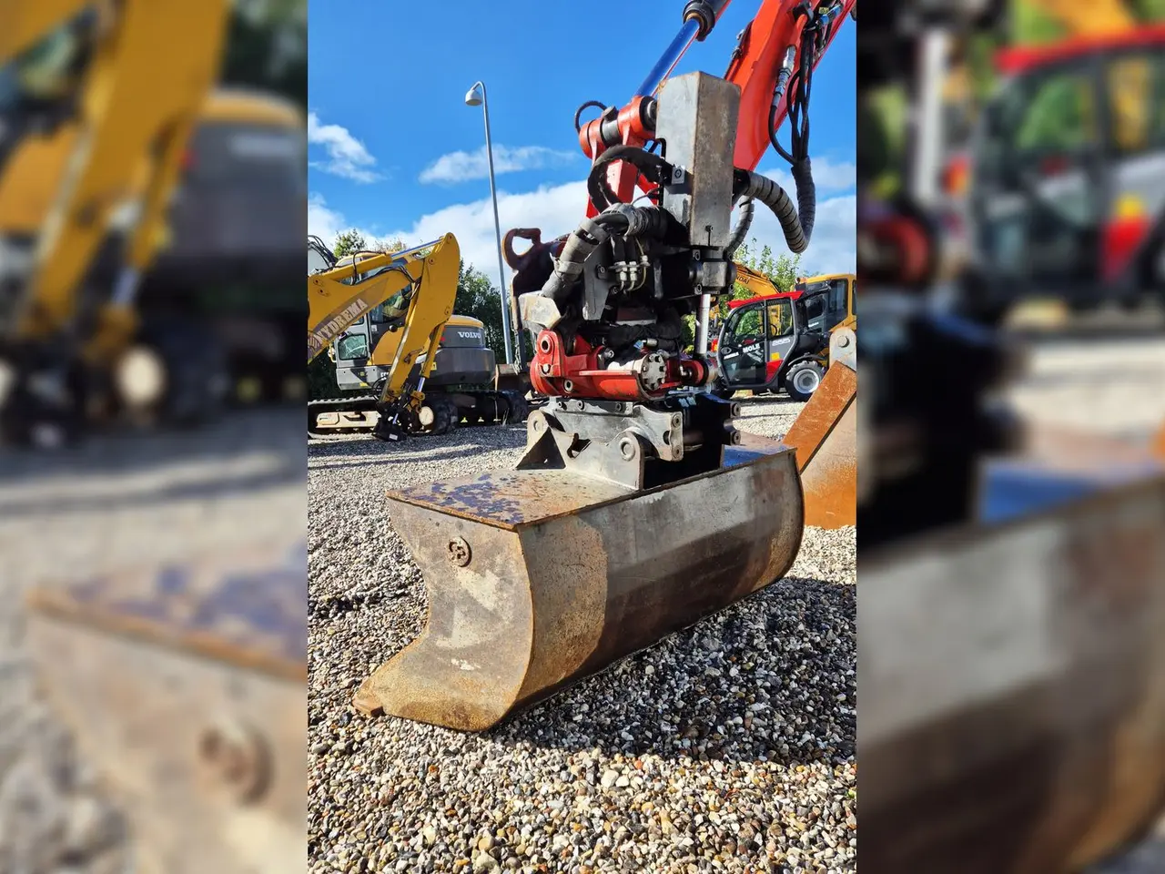 Billede 9 - Kubota KX060-5 / Rotortilt og centralsmøring / Komplet skovlpakke