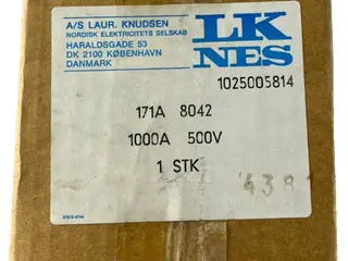 LK-NES 171A8042 DIN 4 Cartridge sikringer 1000A