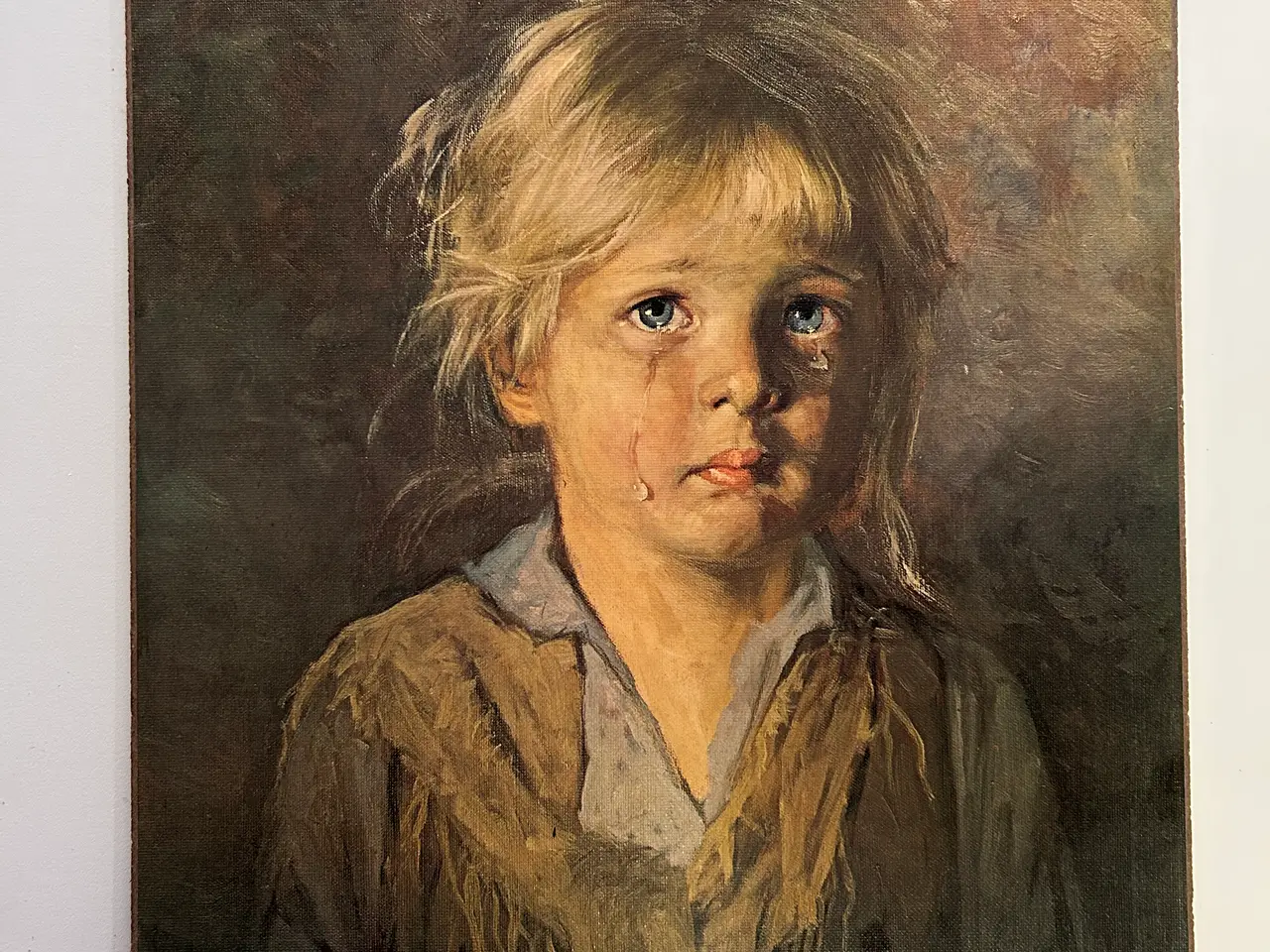 Billede 4 - 3 originale vintagetryk af De Grædende Børn