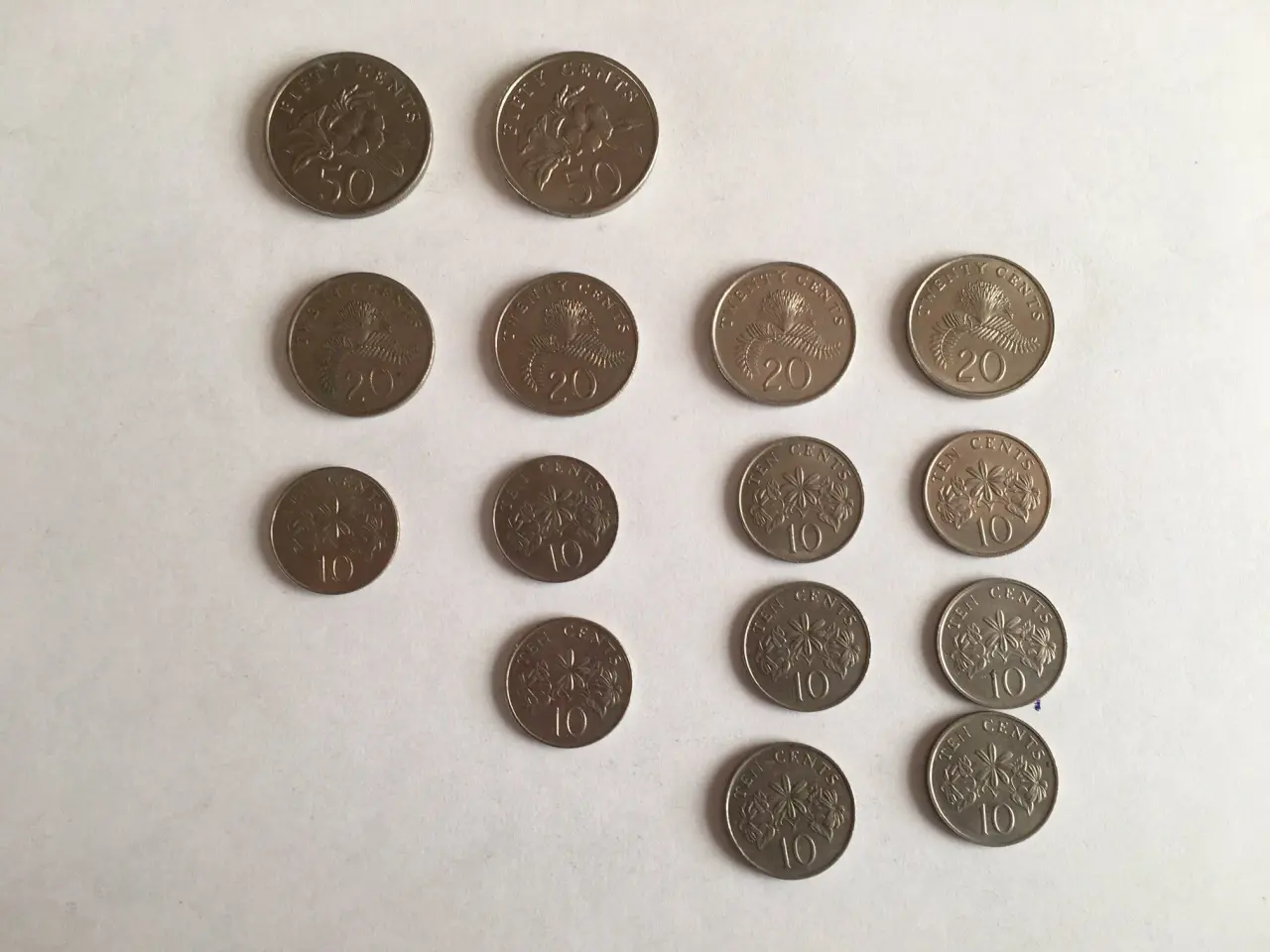 Billede 1 - Singapore møntlot