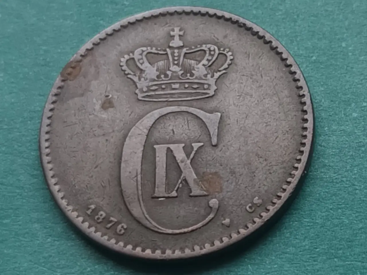 Billede 1 - 2 Øre 1876 Bedste årgang af 2 ørene.