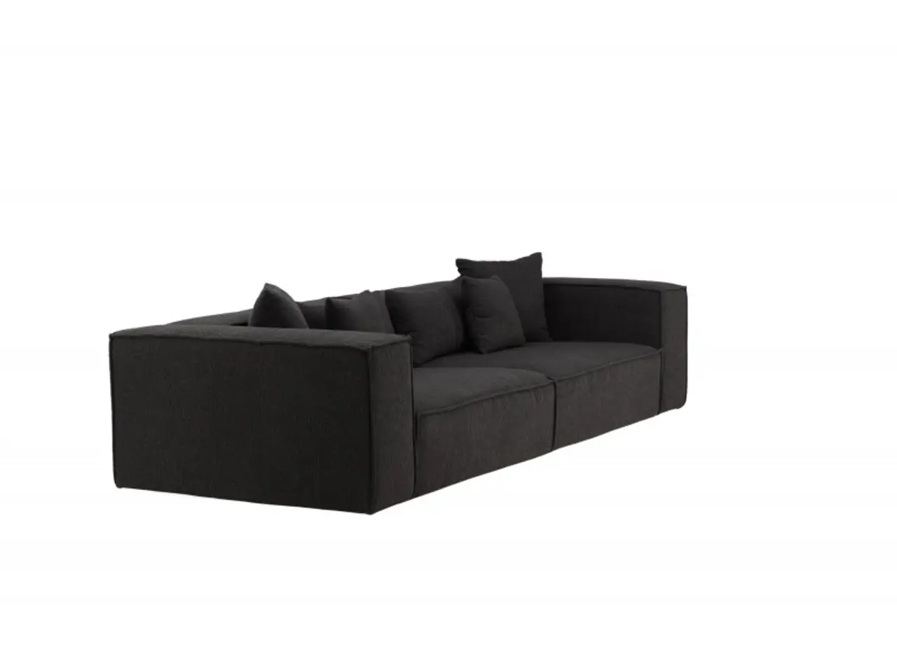 Billede 2 - Gillholmen 3 personers Sofa  - Sort stof