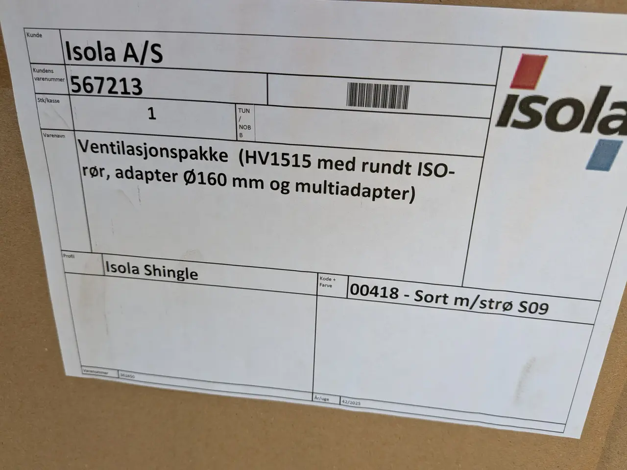 Billede 4 - Ventilationshætte 15°-50° Sort