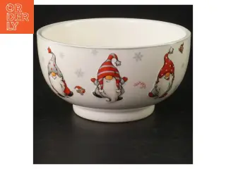 Juleskål med nissedekoration