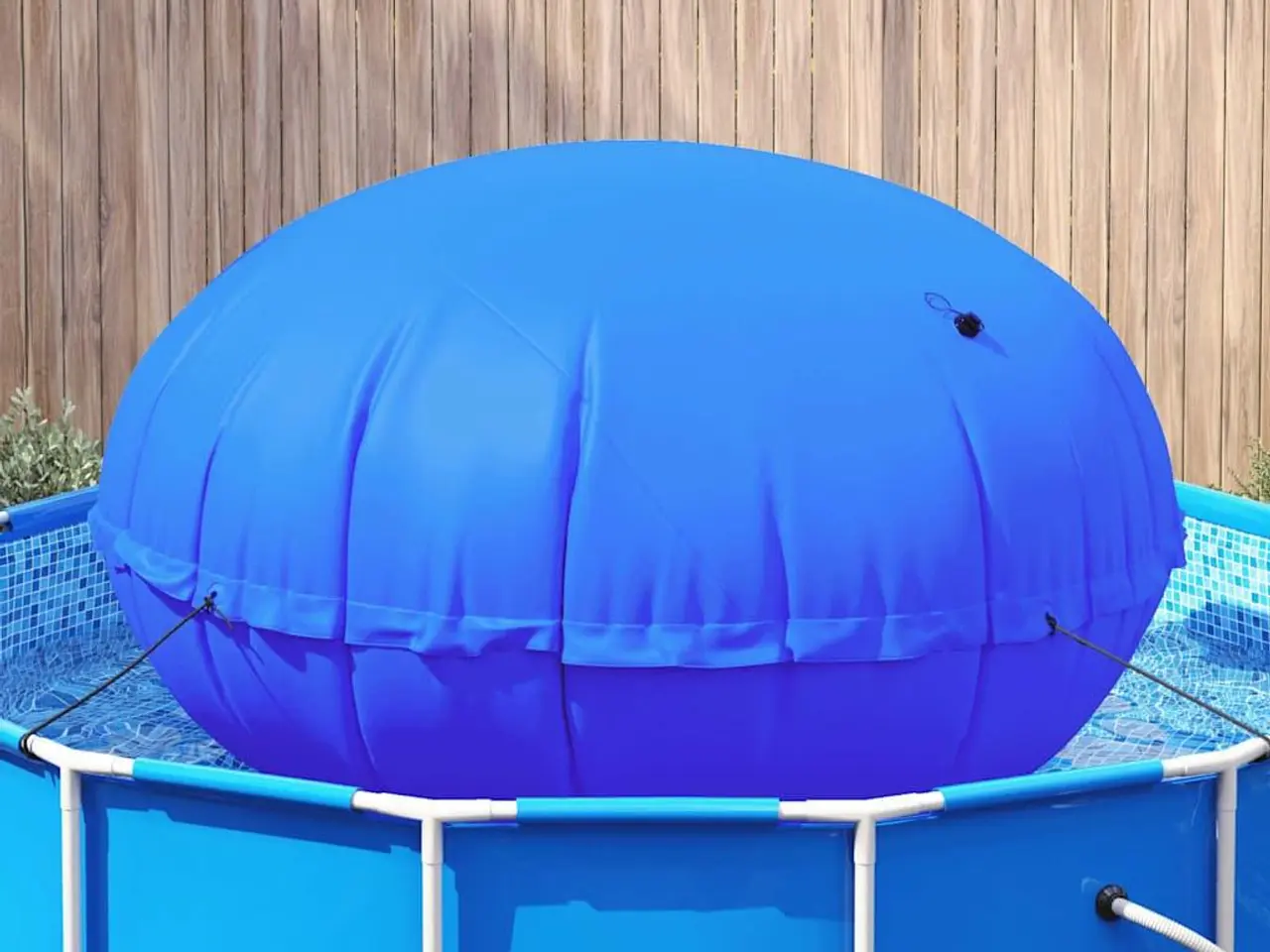 Billede 3 - Vinterpoolpude blå 310 x 180 cm i PVC