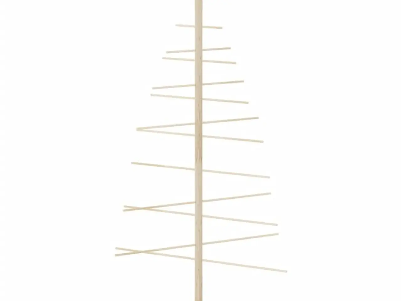 Billede 3 - Dekorativt juletræ 150 cm massivt fyrretræ