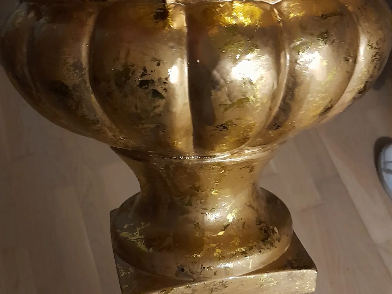 Billede 2 - Vintage guld urner / opsatser i tung keramik