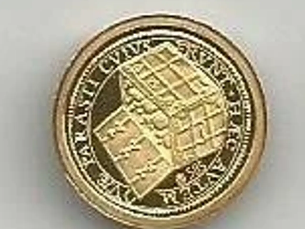 Billede 2 - Guldmønt 14 karat Eu-parlament 14 mm