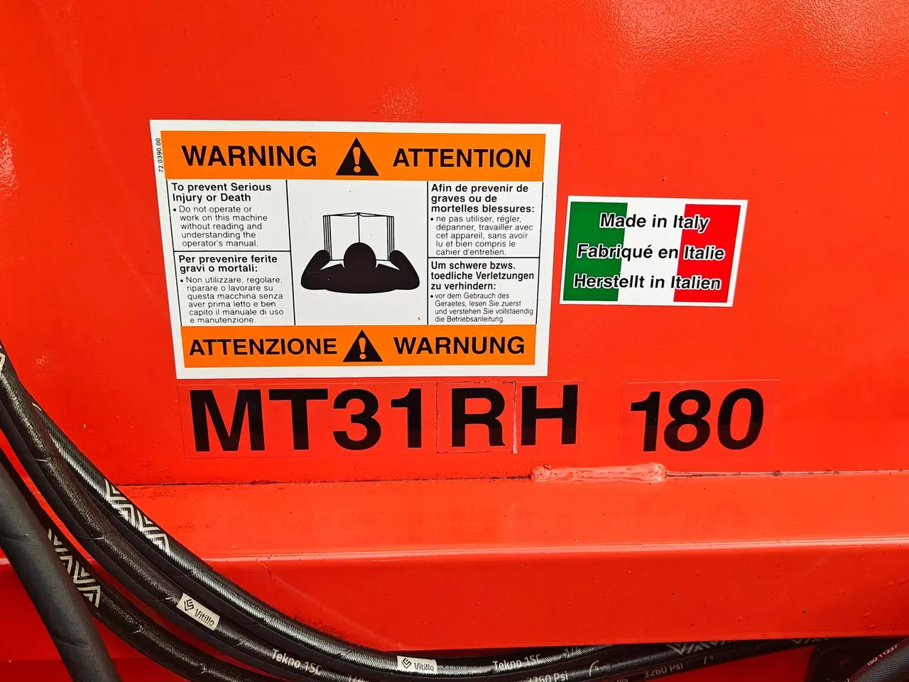 Billede 15 - Muratori MT31 RH - 180cm Slagleklipper/vertikalskærer med opsamler