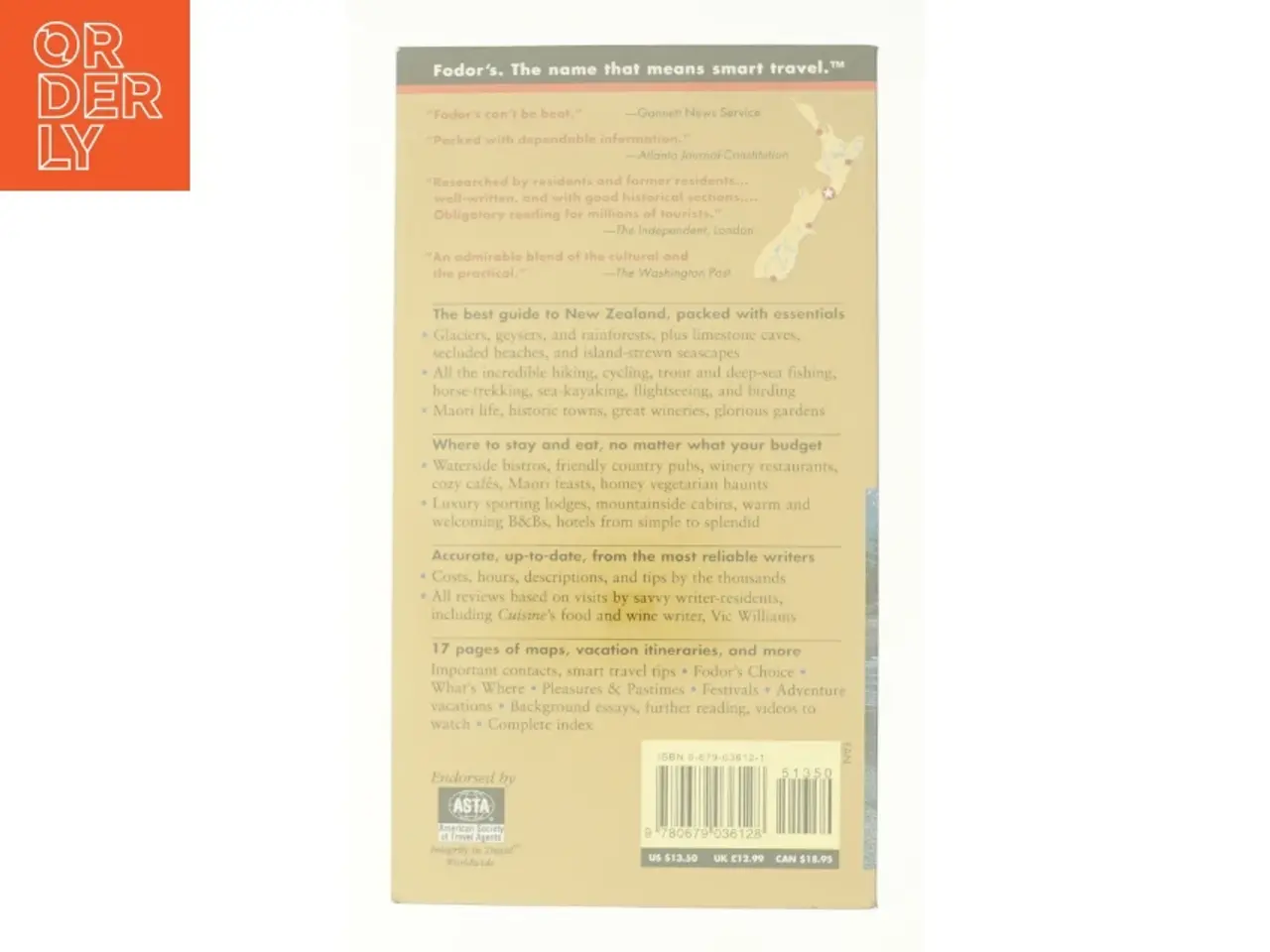 Billede 2 - New Zealand : the Complete Guide to the Country Roads, Charming Cities, Alps and Fjordlands af Fodor's Travel Publications, Inc. Staff (Bog)