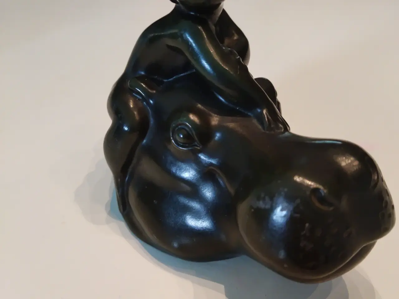 Billede 2 - Dreng på flodhest