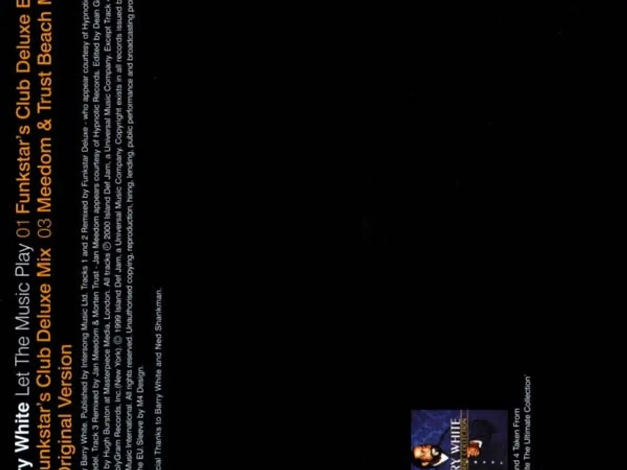 Billede 4 - Barry White – Let The Music Play (Funkstar… – CD