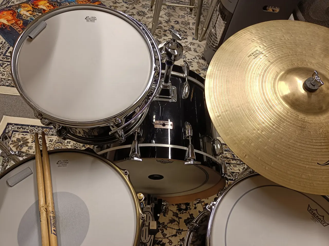 Billede 3 - Yamaha Tour custom 80'er mahogni birk 