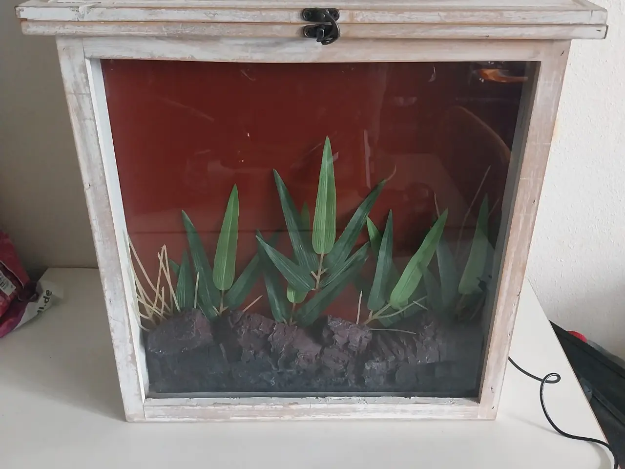 Billede 9 - Kasse med lys. 52 x 43 x 19 cm