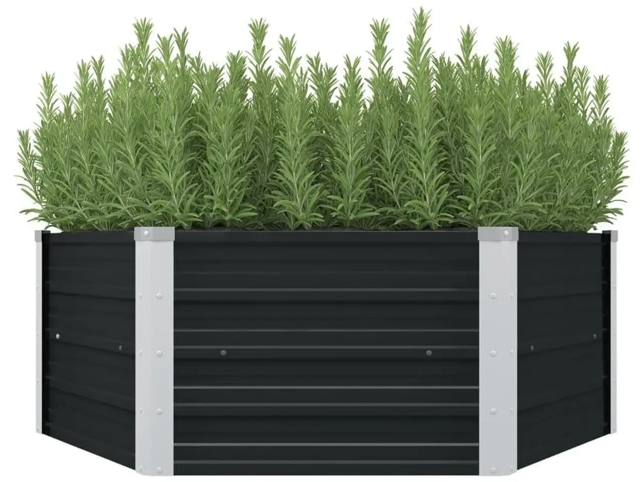 Billede 1 - Hævet plantekasse 129 x 129 x 45 cm - antracitgrå