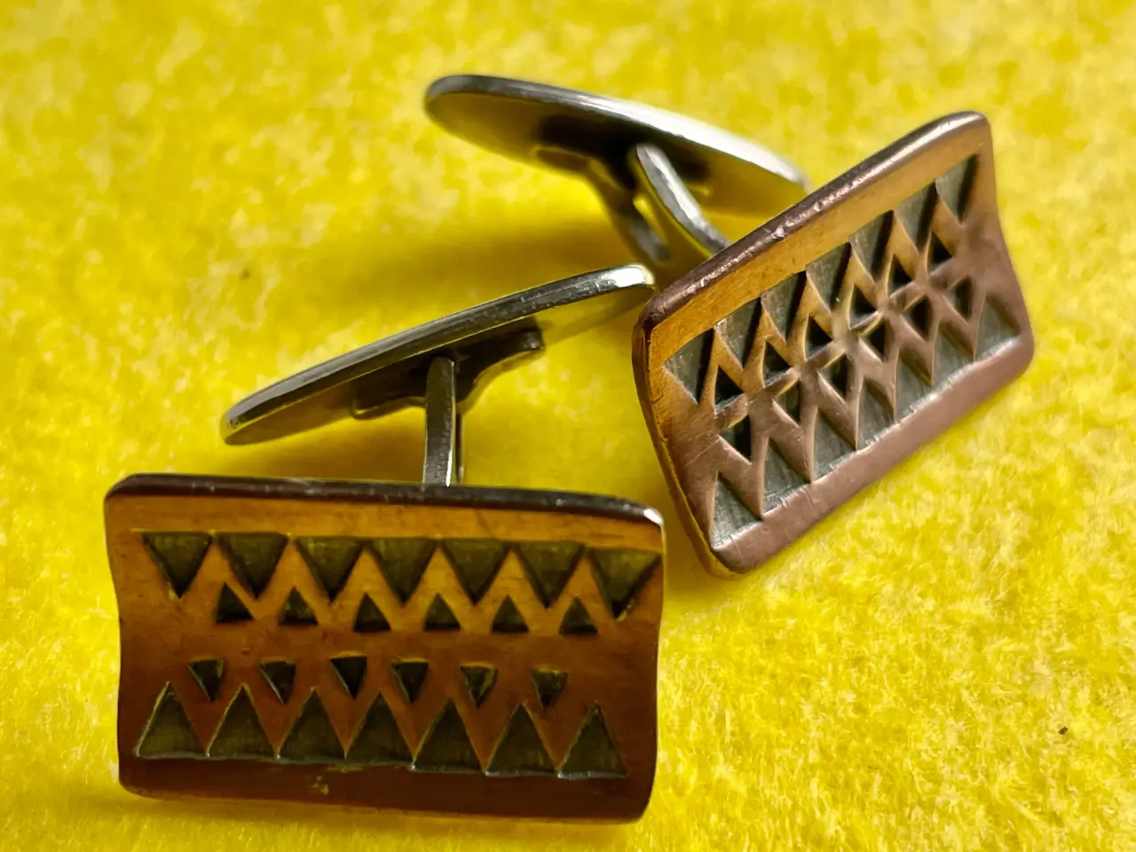 Billede 7 - Vintage manchetknapper af tin og sølv