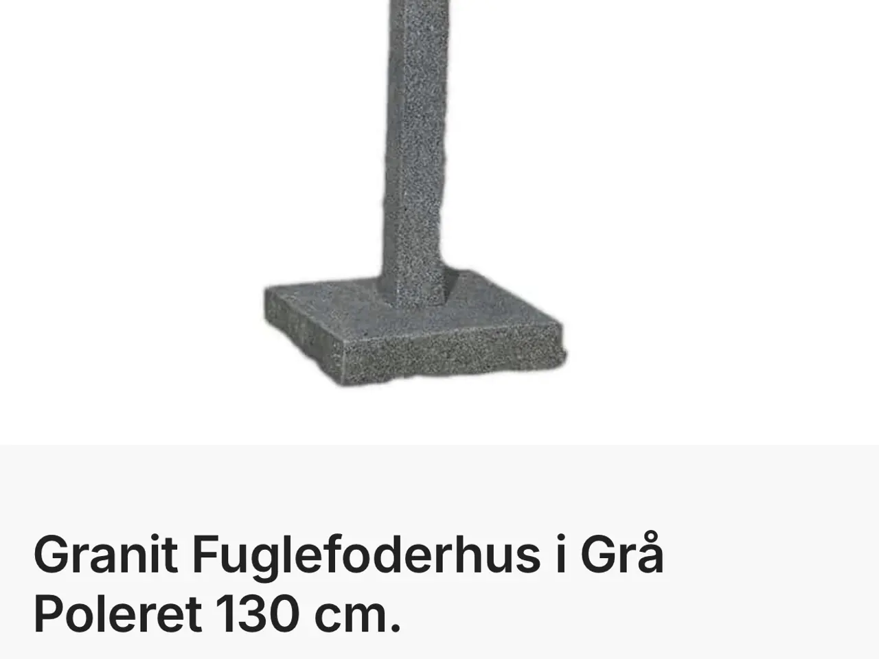 Billede 3 - Marmor fuglefoder hus grå