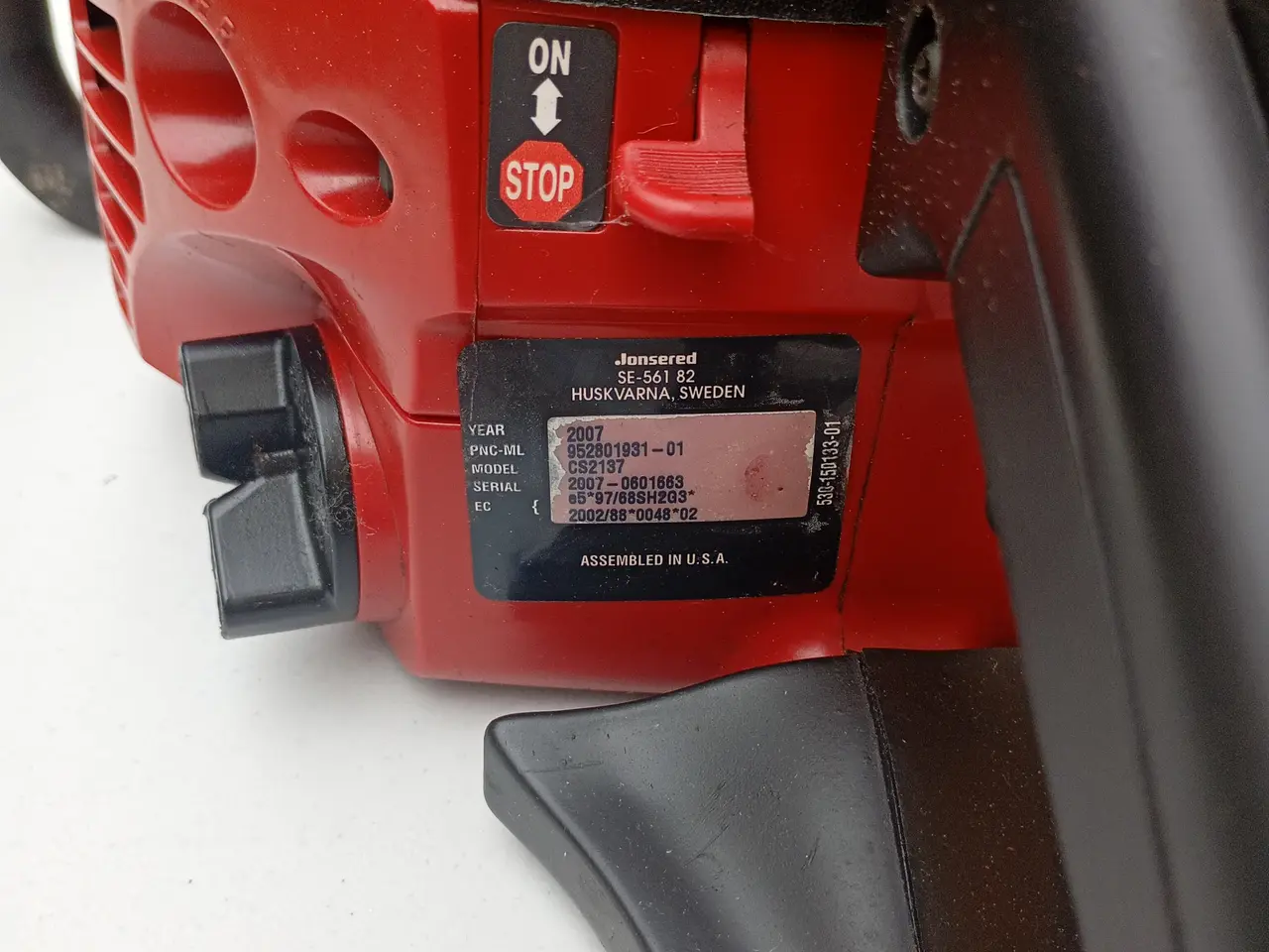 Billede 3 - Motorsav Jonsered CS 2137
