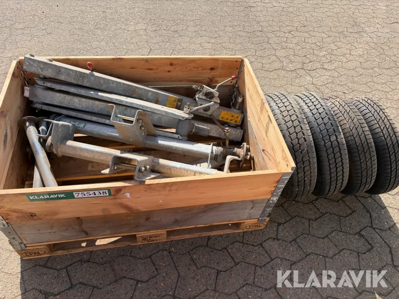 Billede 2 - Undervogne AL-KO 700-5 til mobilkompressor, 2 Styk