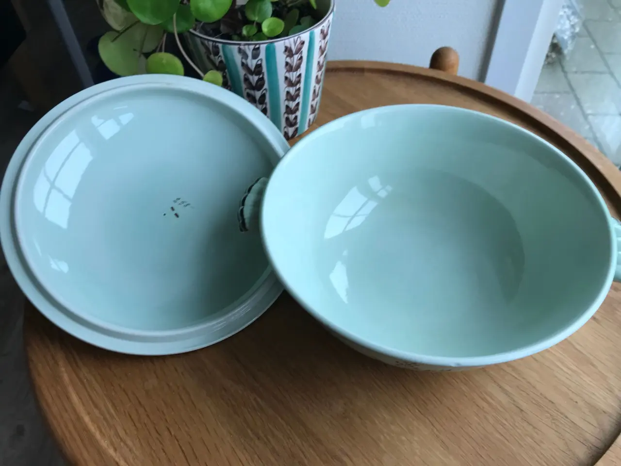 Billede 11 - Aluminia 258, Nils -  diverse dele i mintgrøn.