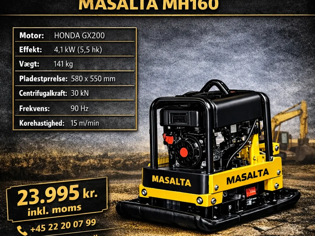 Billede 10 - Pladevibrator Masalta MH160