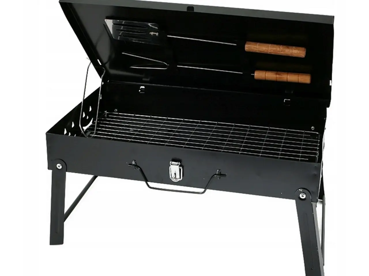 Billede 5 - TURISTGRILL kuffert foldbar 43x23cm + GRATIS x 2