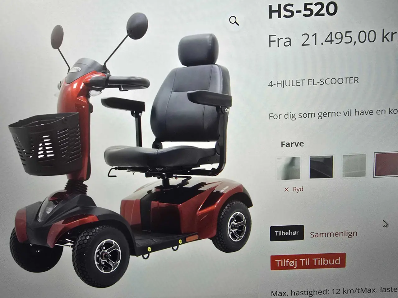 Billede 1 - Fabriksny elscooter