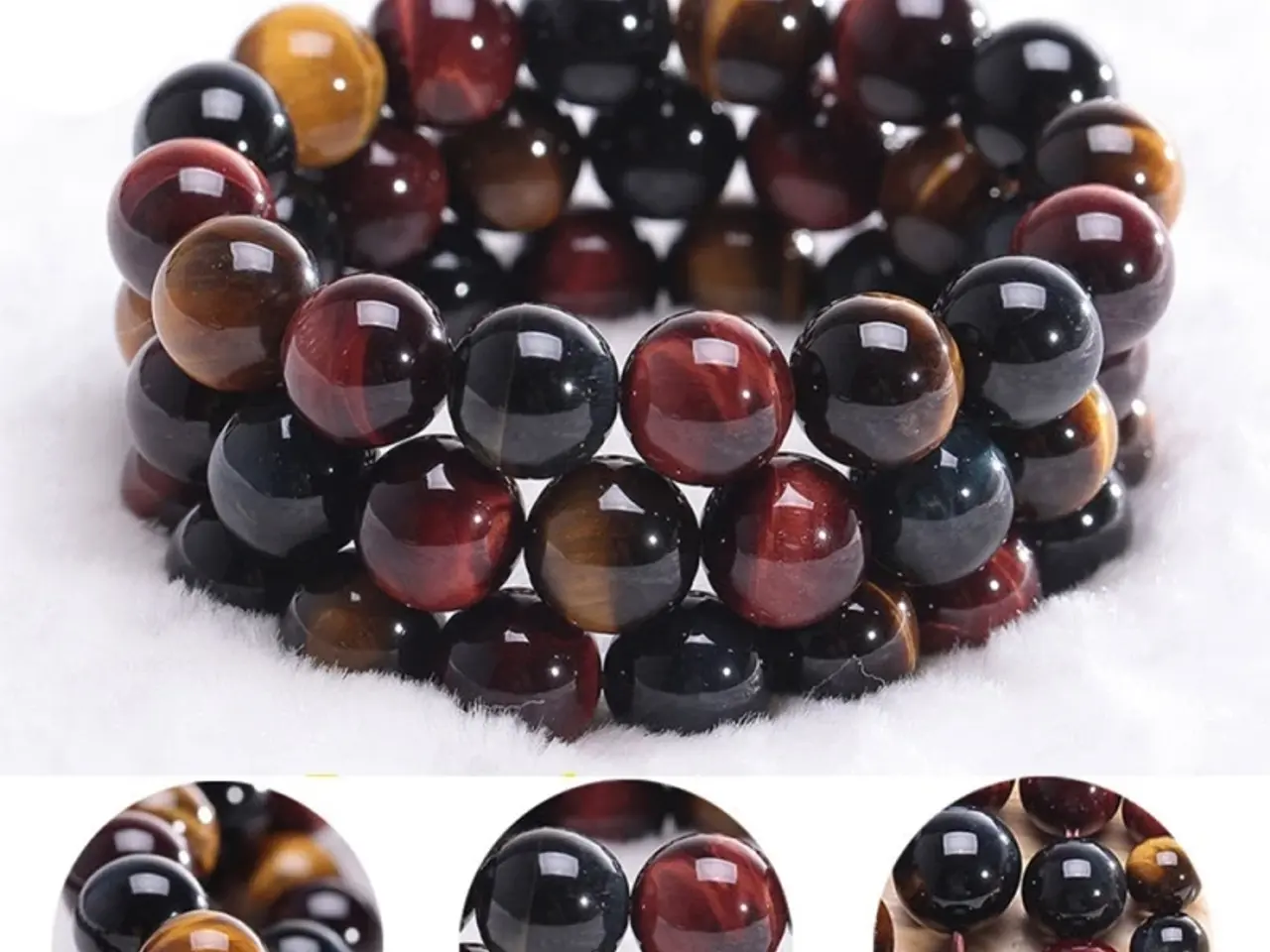 Billede 9 - Tiger Eye armbånd. 8,10,12,14 mm's perler