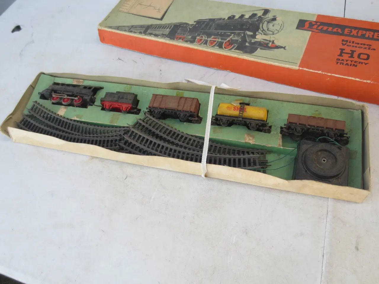 Billede 3 - 1 sæt Retro Lima Express Batteri Train model Ho