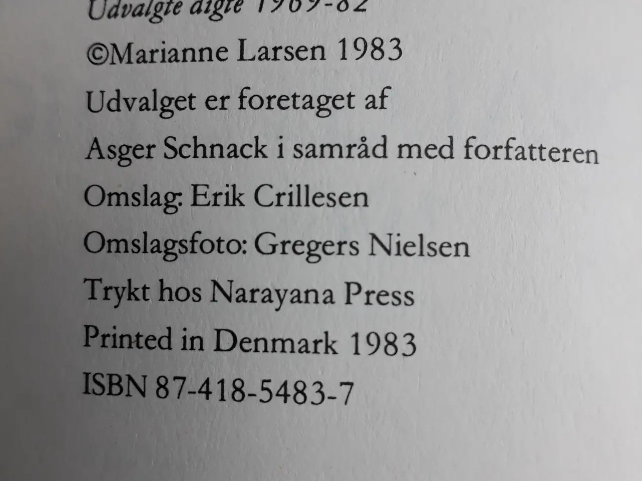 Billede 2 - Marianne Larsen Digte
