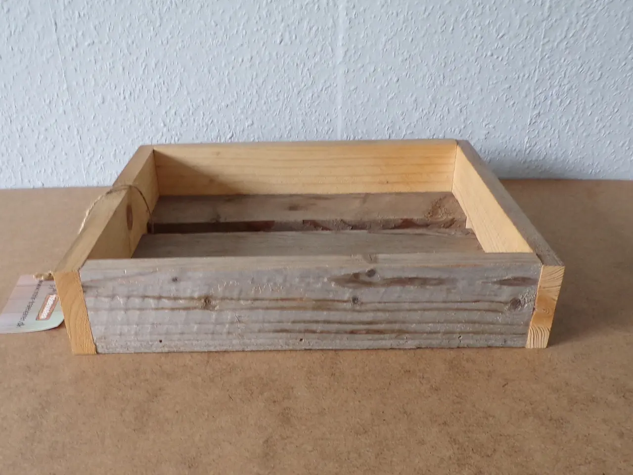 Billede 3 - Bakke i genbrugstræ med patina 36 x 29,3 cm