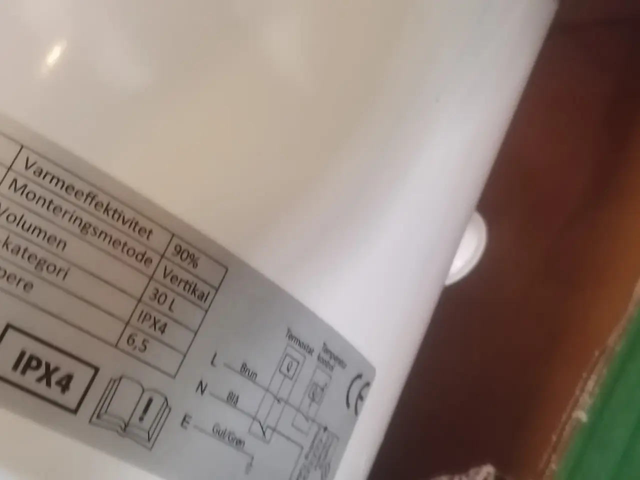 Billede 4 - El-vandvarmer 30 liter