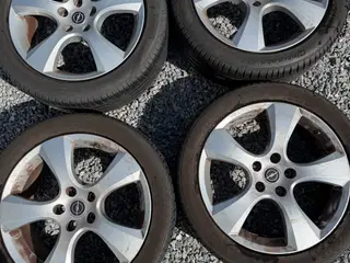 4 stk. originale Opel 18” alufælge med sommerdæk s