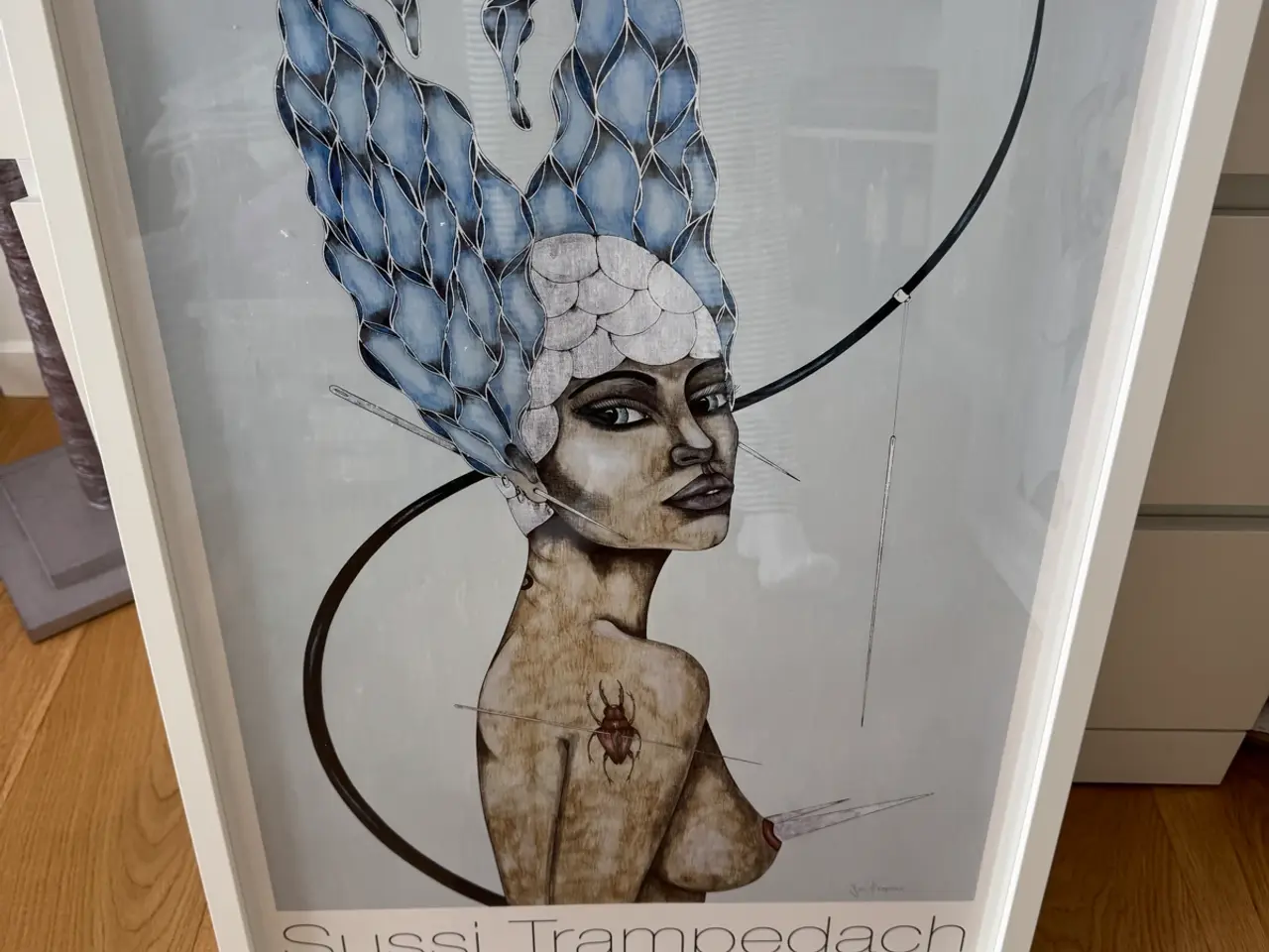Billede 5 - Sussi Trampedach plakater i hvad ramme.