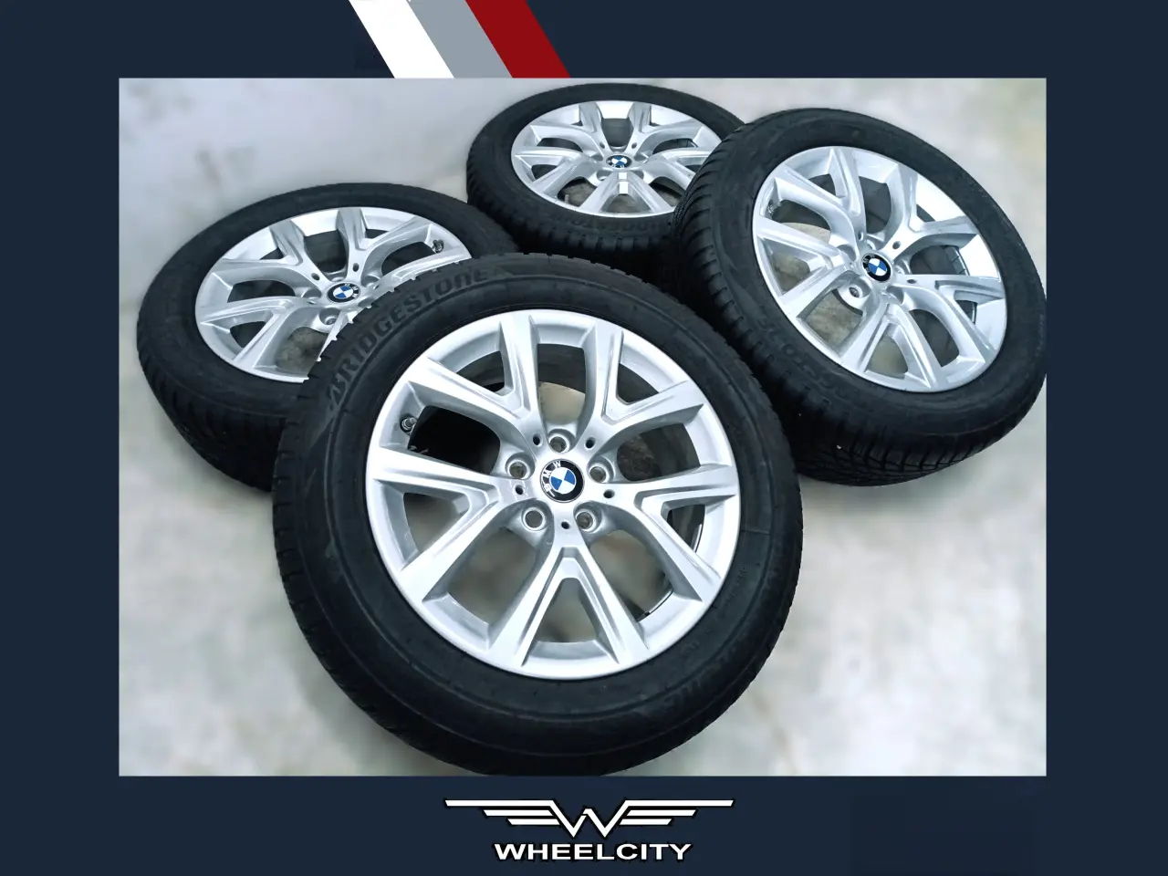 Billede 1 - 5x112 17" ET39 nav 66,6ø BMW vintersæt inkl.TPMS -