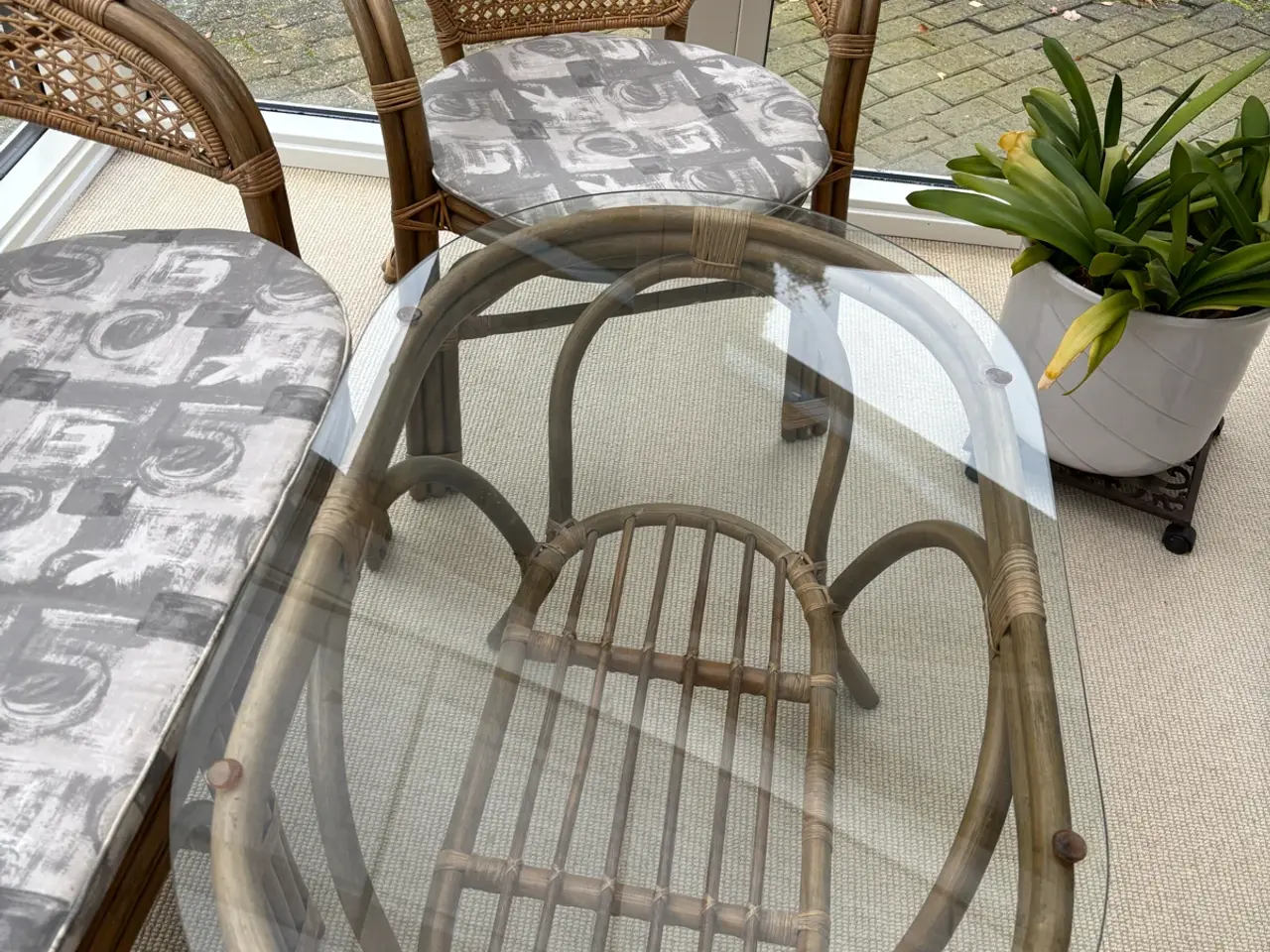 Billede 3 - Flot vintage loungesæt i bambus/rattan