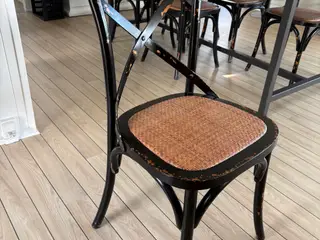 Cross back spisebordsstole