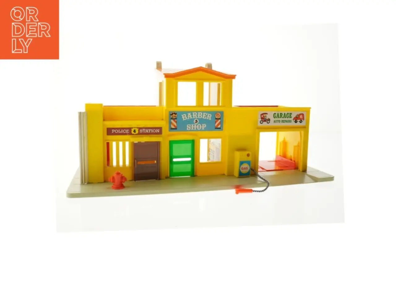 Billede 1 - Fisher Price 1970'er butik og garage legetøj (str. 44,5 x 15,5 cm)