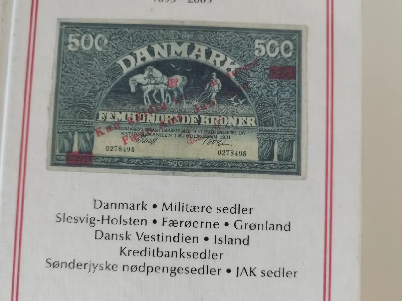 Billede 1 - Siegs Seddelkatalog Danmark. 2010