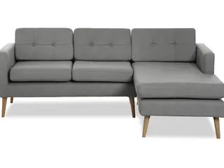 Novelty chaiselongsofa højrevendt - lysegrå Inari 91